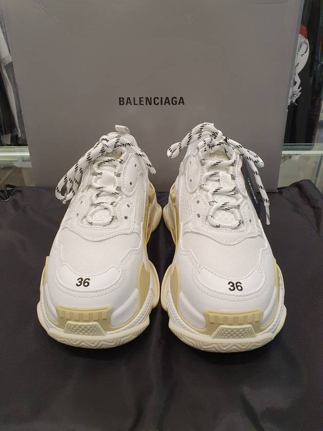 Luxury Balenciaga Triple S Low-Top Sneakers White