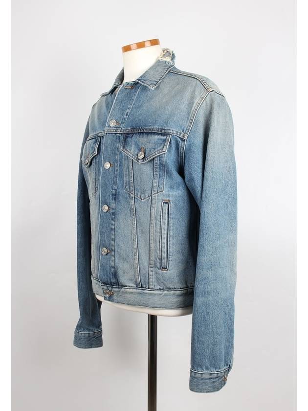 Luxury Balenciaga BB logo denim jacket 48
