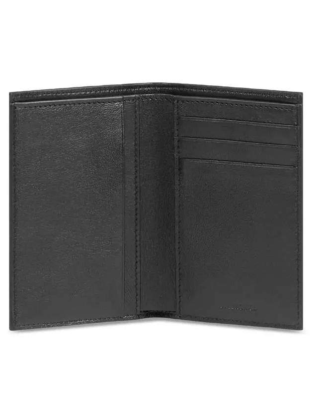 Luxury Balenciaga Cash Vertical Half Wallet Black