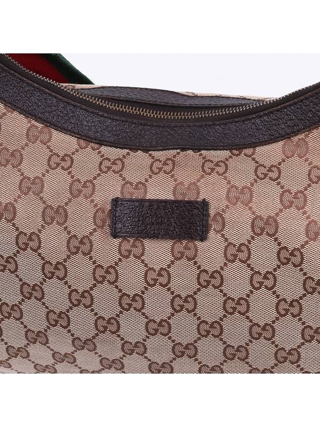 Luxury Gucci Trending 2025 GG fabric three stripe large hobo shoulder bag 189752