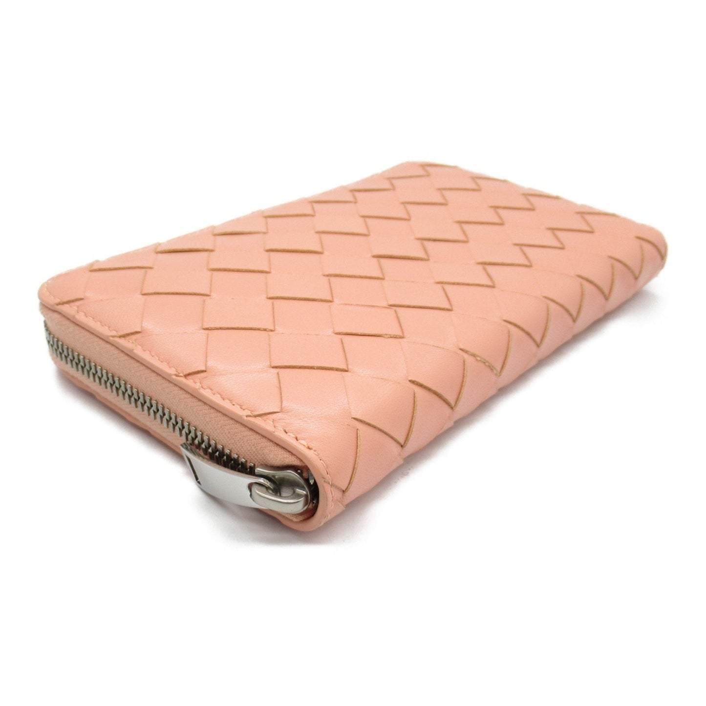 Luxury Bottega Veneta Intrecciato  Leather Long Wallet (Bi-Fold) ()