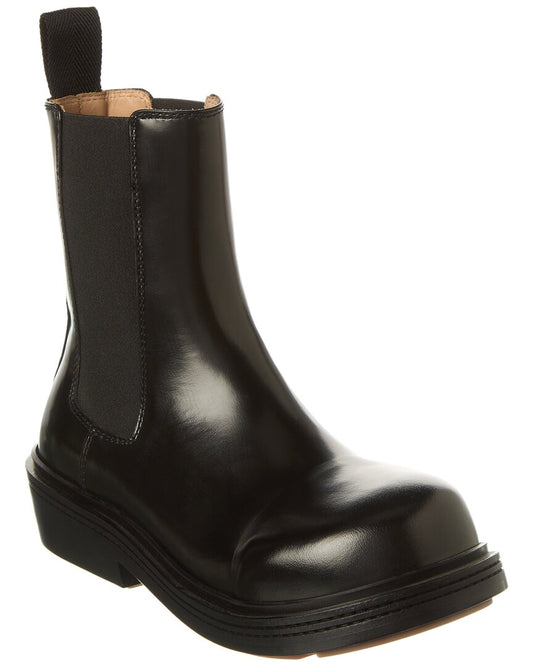 Luxury Bottega Veneta Fireman Leather Bootie