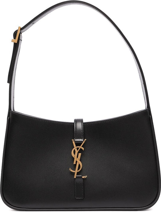 Luxury Saint Laurent Women's Hobo Le 5 A 7 Shoulder Bag in Nero | 6572282R20W1000