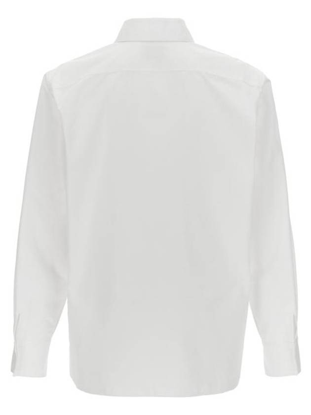 Luxury Saint Laurent Cassandre Long Sleeve Shirt White
