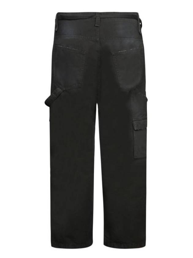 Luxury Balenciaga Cropped Cargo Straight Pants Black