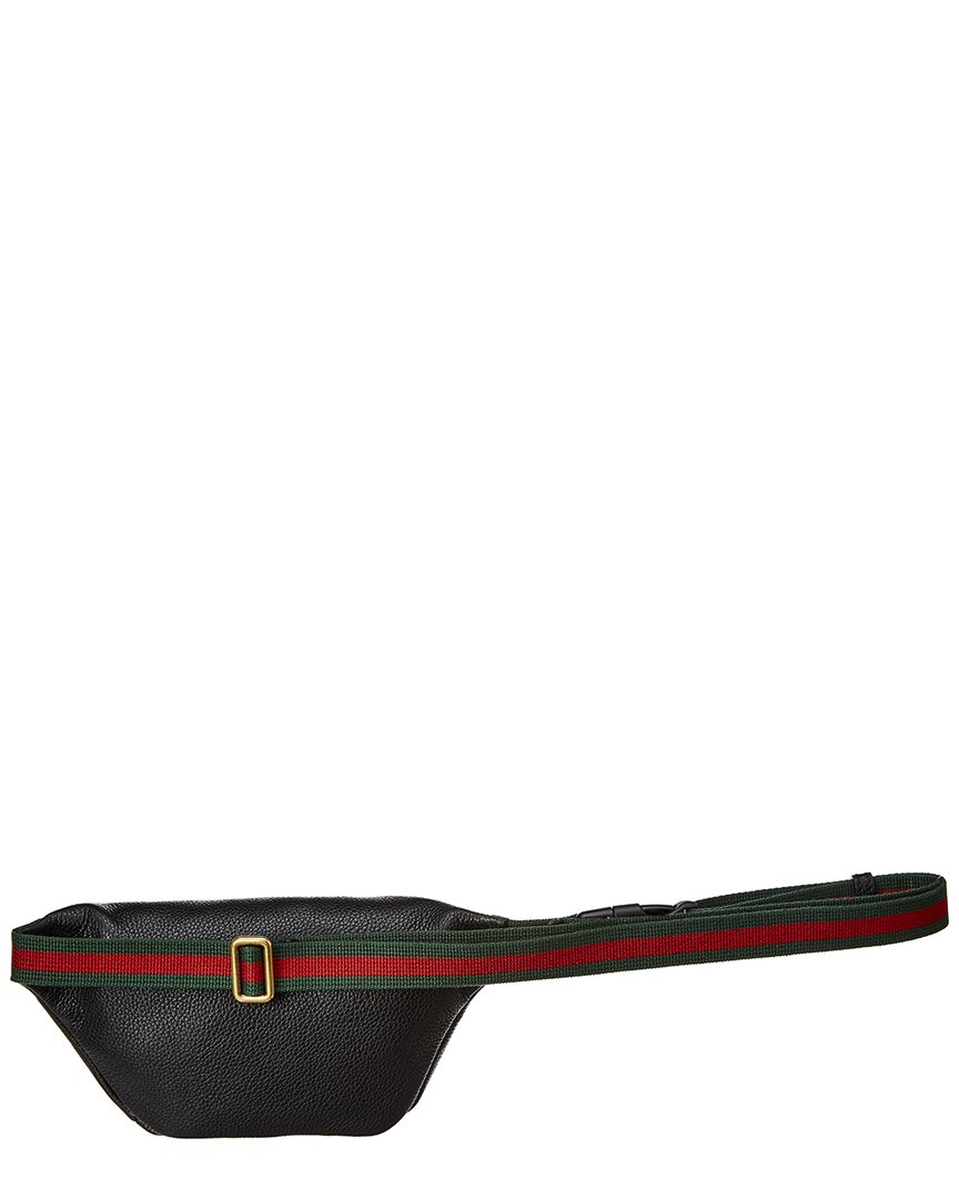 Luxury Gucci Logo Print Small Leather Belt Bag