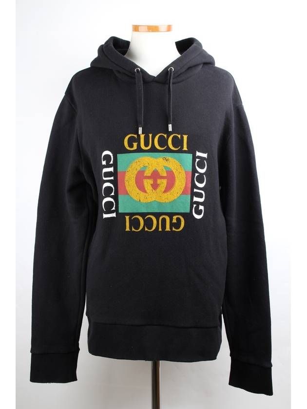Luxury Gucci Trending 2025 Vintage Square Logo Hooded T Shirt S