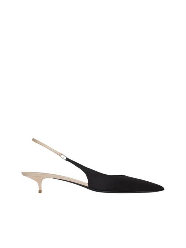 Luxury Saint Laurent Women's Cherish Sling Back Pumps Heels Black