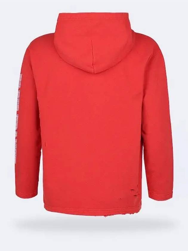 Luxury Balenciaga BB Logo Hoodie Red