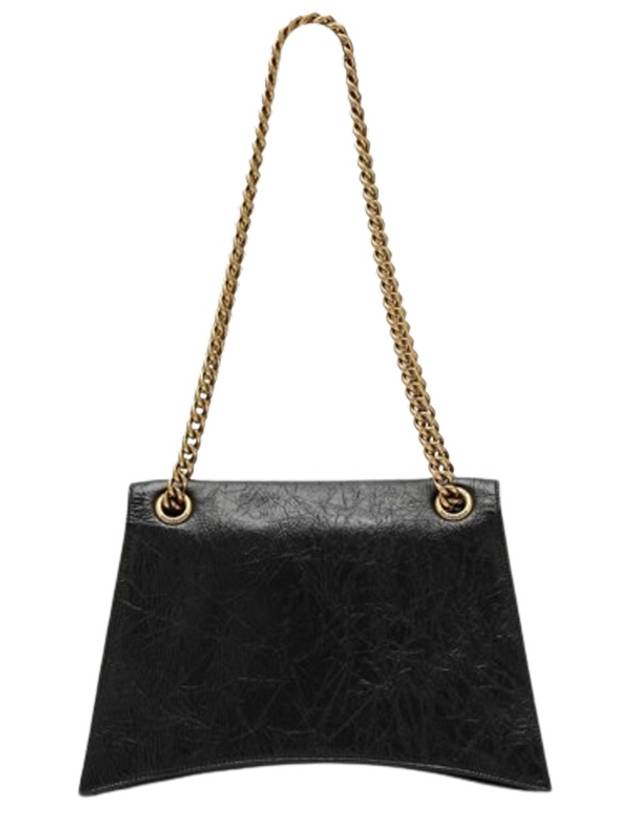 Luxury Balenciaga Crush Medium Shoulder Bag Black