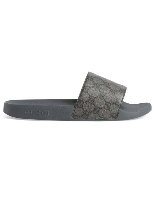 Luxury Gucci Trending 2025 GG Monogram Slider Slippers Grey
