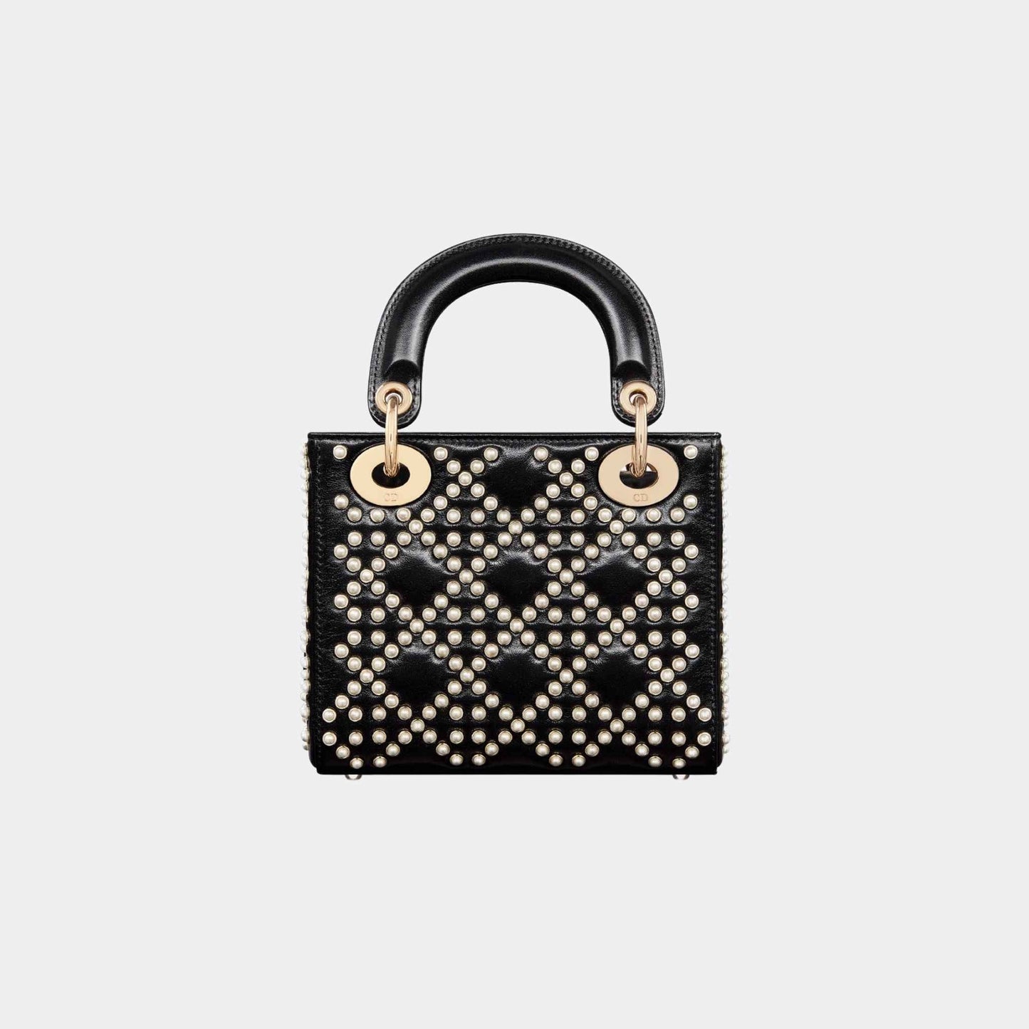 Mini Lady Luxury Dior Bag Black Crinkle Effect