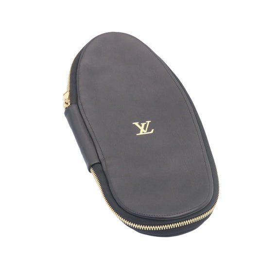LOUIS VUITTON Supreme Slipper Cover Leather Black LV ds070