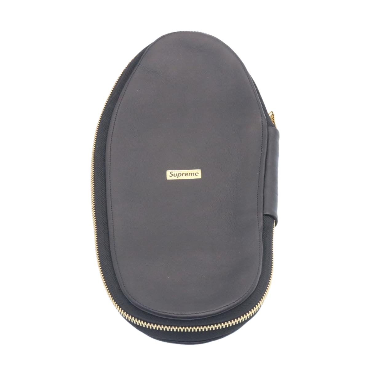 LOUIS VUITTON Supreme Slipper Cover Leather Black LV ds070