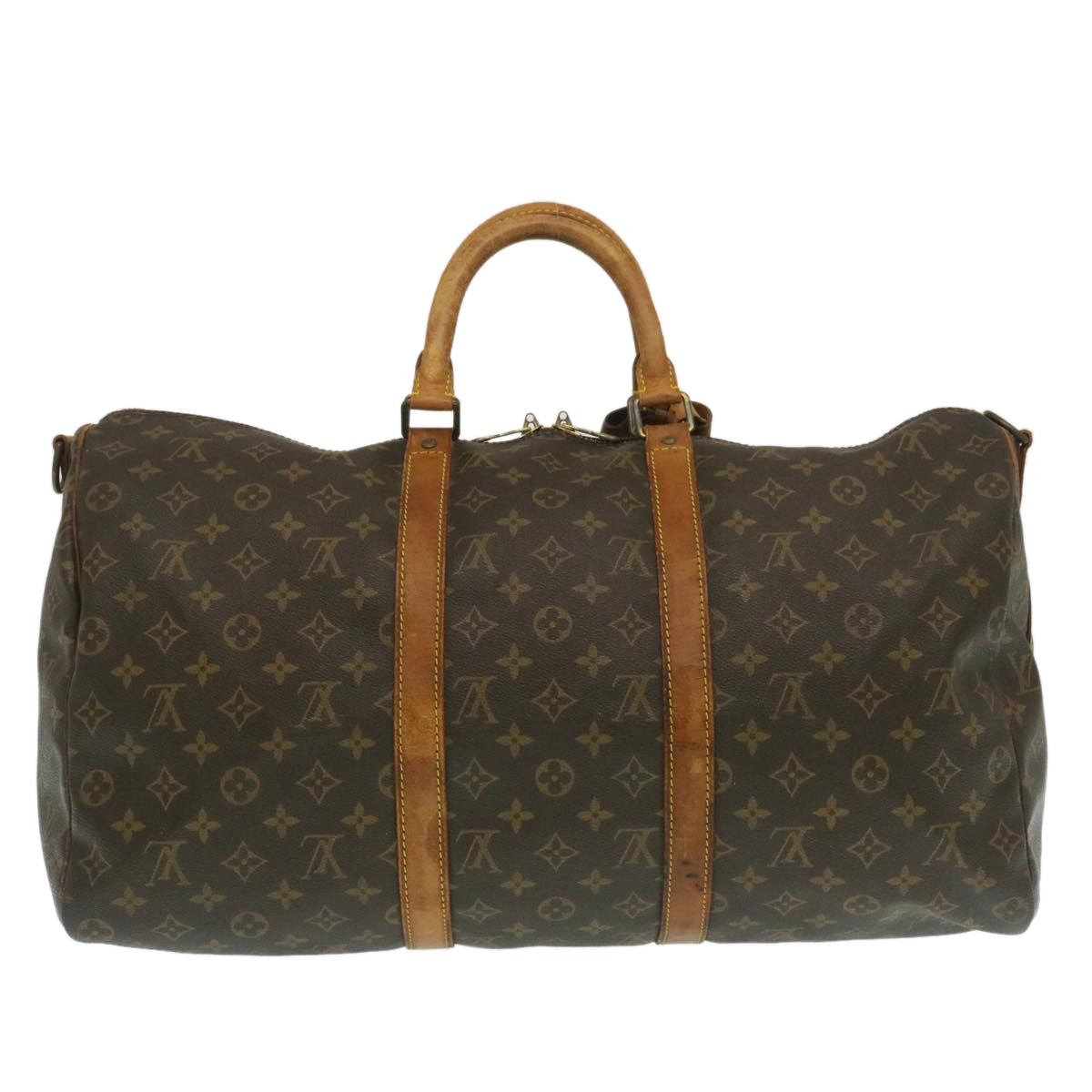 LOUIS VUITTON Monogram Keepall Bandouliere 50 Boston Bag M41416 LV ds429