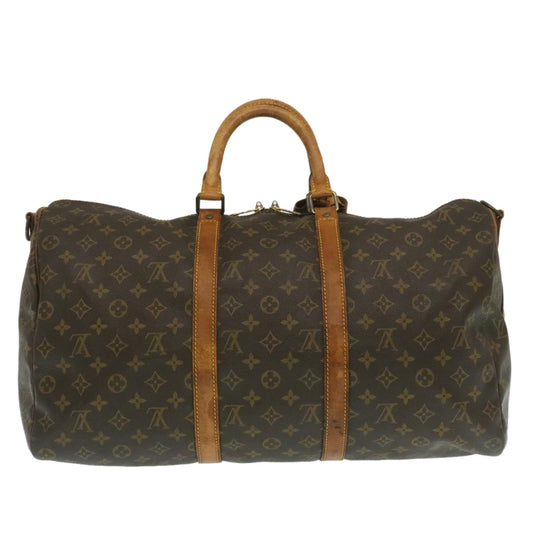 LOUIS VUITTON Monogram Keepall Bandouliere 50 Boston Bag M41416 LV ds429