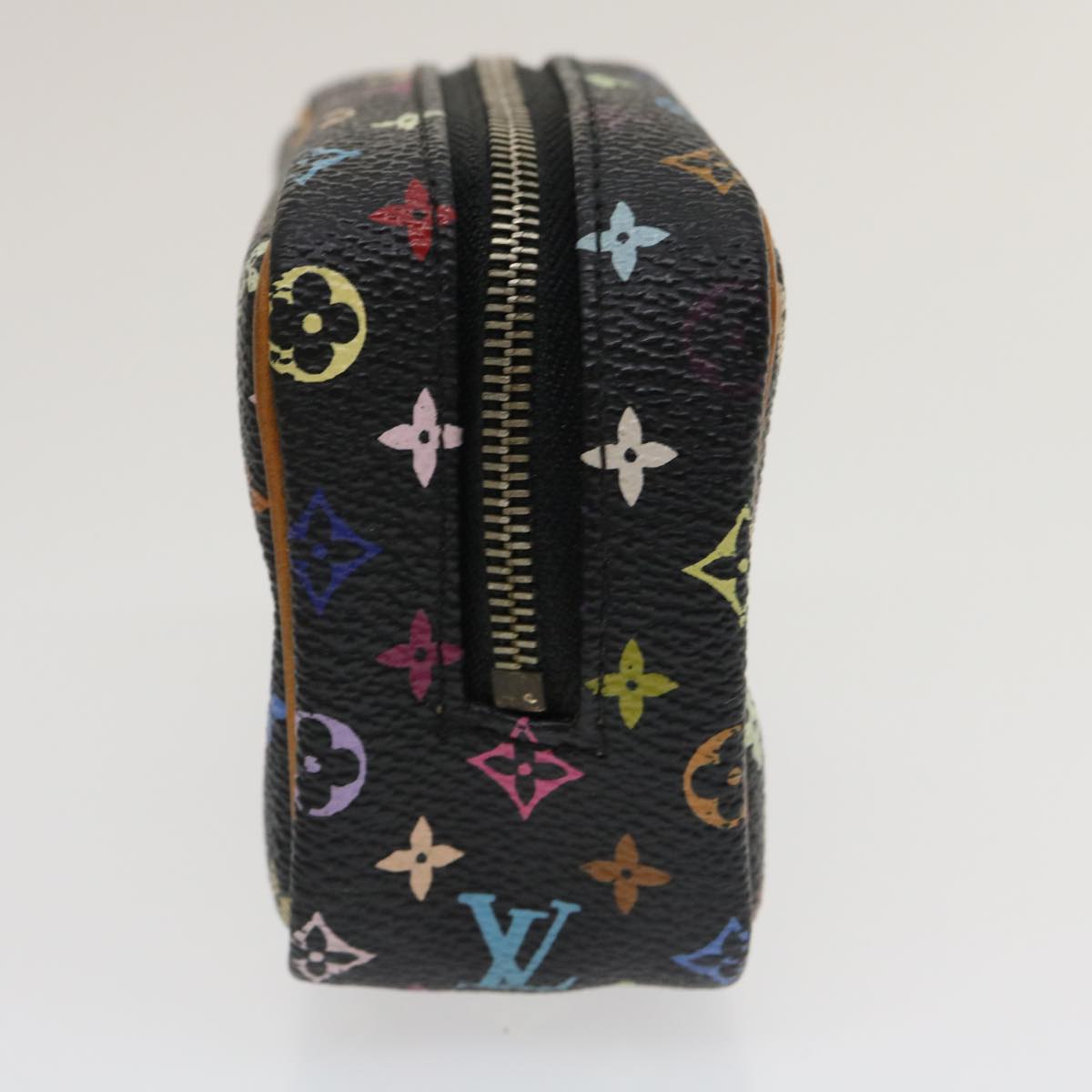 LOUIS VUITTON Multicolor Trousse Wapity Accessory Pouch Black M58034 ds499