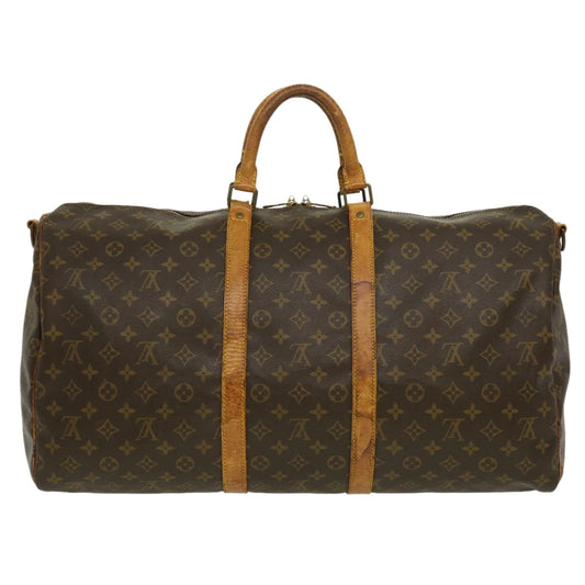 LOUIS VUITTON Monogram Keepall Bandouliere 55 Boston Bag M41414 LV ds522