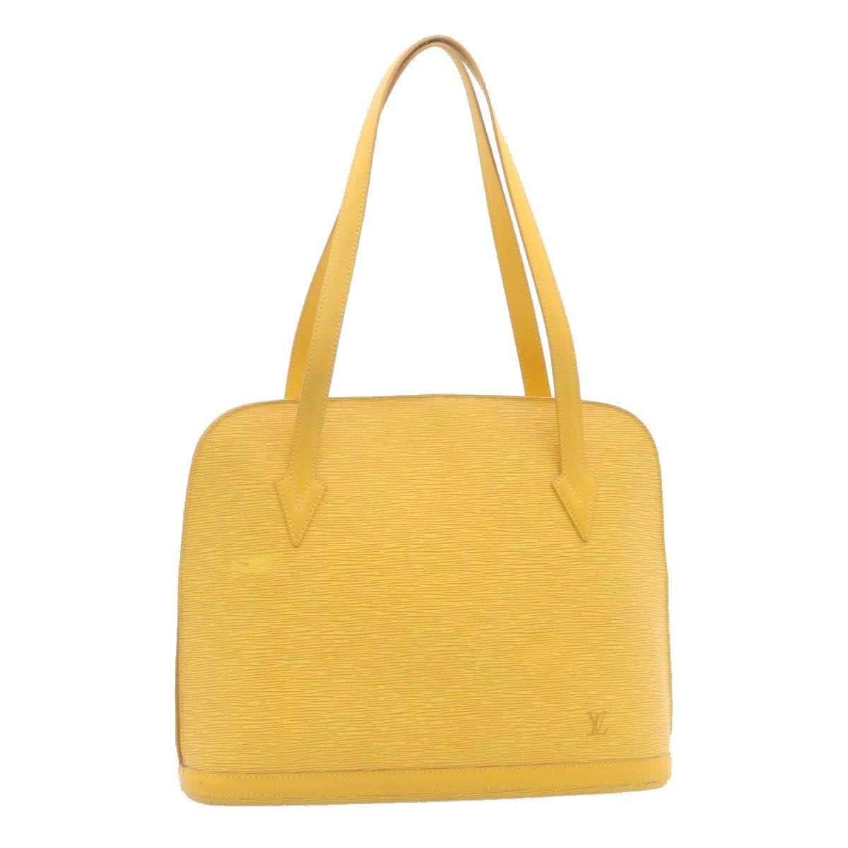 LOUIS VUITTON Epi Lussac Shoulder Bag Yellow M52289 LV dt003