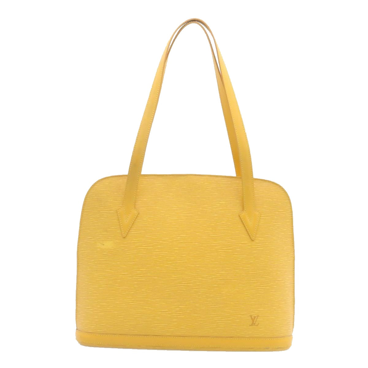 LOUIS VUITTON Epi Lussac Shoulder Bag Yellow M52289 LV dt003