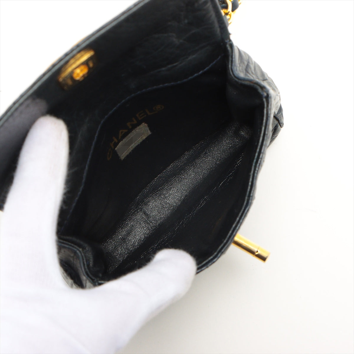 Chanel Coco Crocodile Waistport Navy G  0st ing Tools