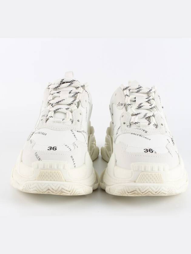 Luxury Balenciaga Triple S Multi Logo White 36 230