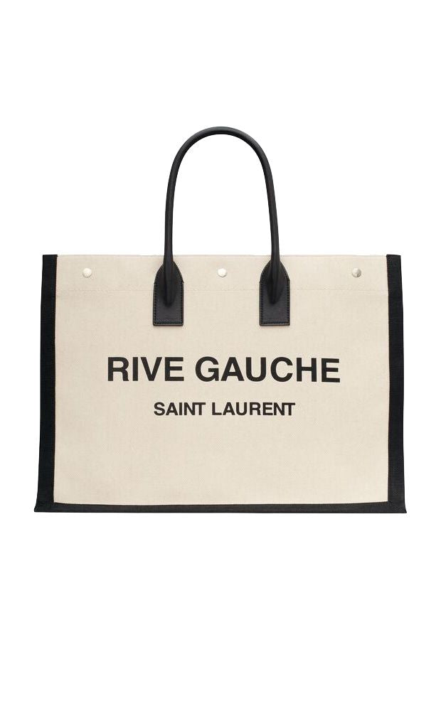 Luxury Saint Laurent Men's Rive Gauche Tote Bag in Gregblack | 509415FAAVU