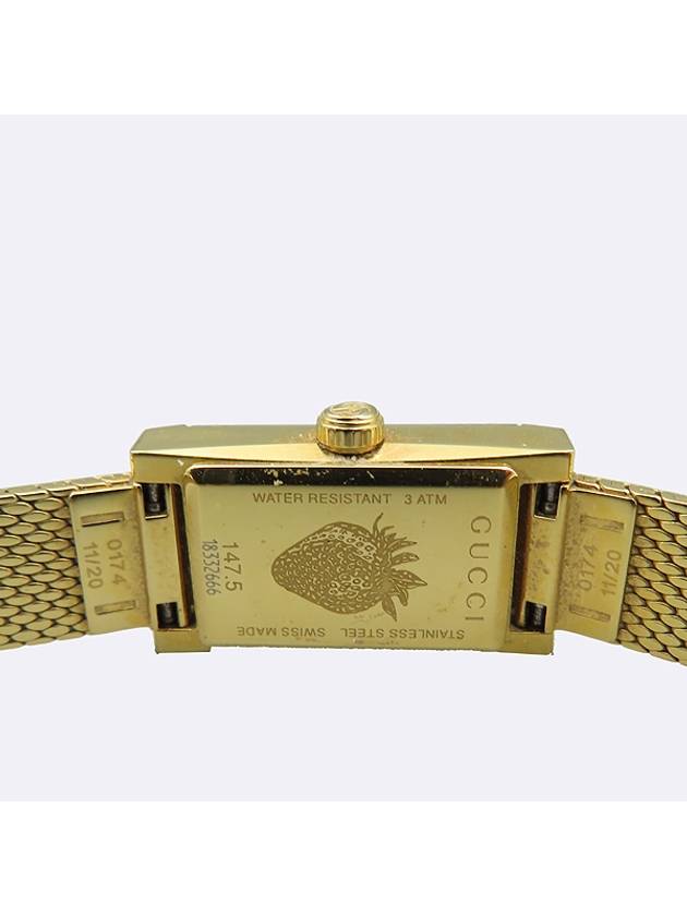 Luxury Gucci Trending 2025 Luxury Gucci Trending 2025 YA147410 G Frame Gold Metal Mother of Pearl Quartz Women s Watch