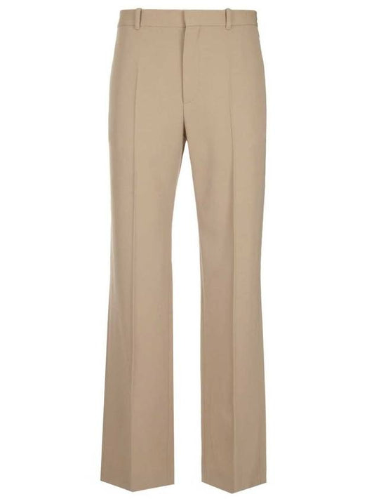 Luxury Balenciaga Straight Pants Beige