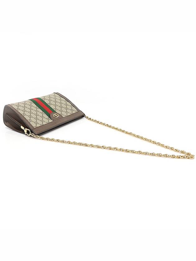 Luxury Gucci Trending 2025 503877 GG Supreme Canvas WEB Gold Ophidia Small Chain Shoulder Bag