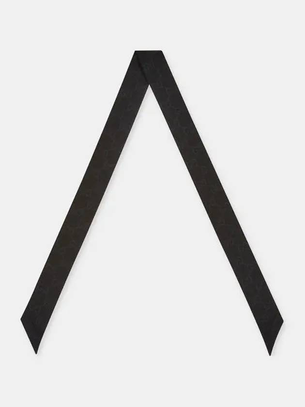 Luxury Gucci Trending 2025 GG Printed Silk Neck Bow Black