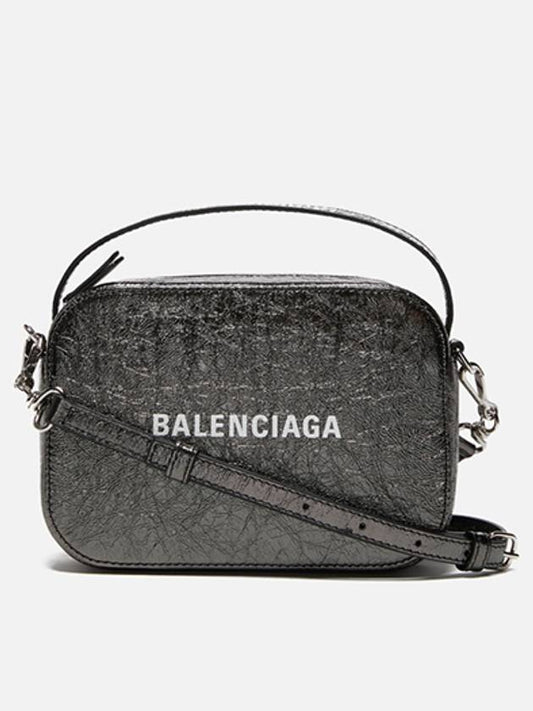 Luxury Balenciaga Everyday XS Leather Camera Cross Bag Black