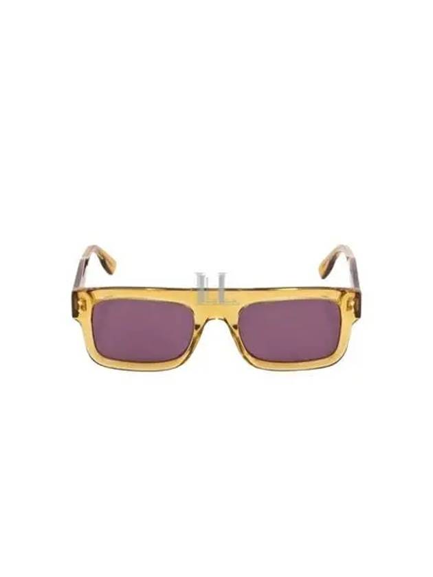 Luxury Gucci Trending 2025 Eyewear Rectangle Clear Sunglasses Yellow