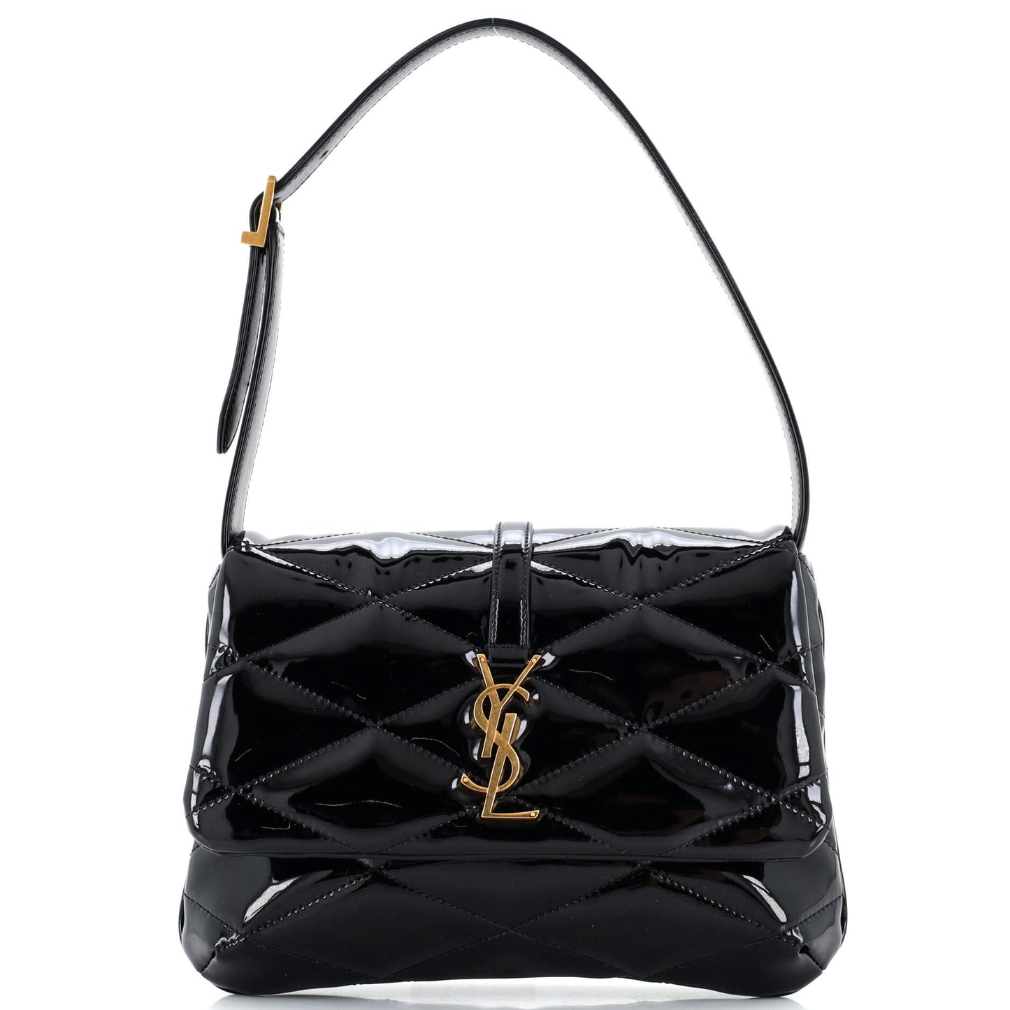 Luxury Saint Laurent Le 57 Shoulder Bag Quilted Patent