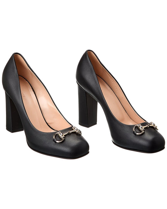 Luxury Gucci Trending 2025 Horsebit Leather Pump ( )