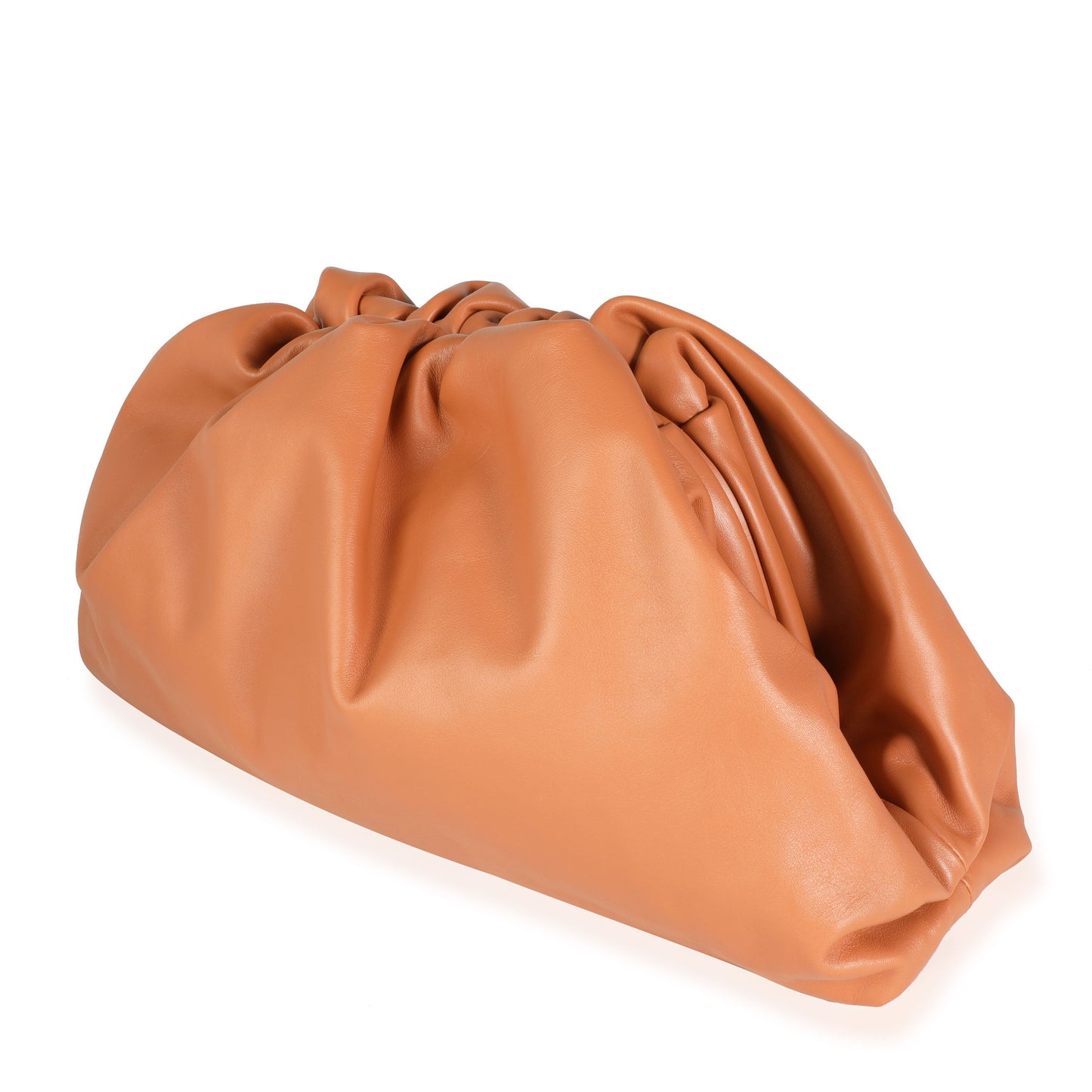 Luxury Bottega Veneta Tan Calfskin Leather Pouch