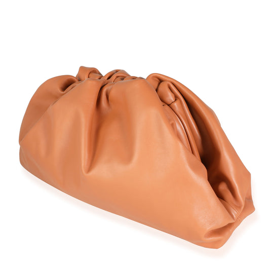 Luxury Bottega Veneta Tan Calfskin Leather Pouch