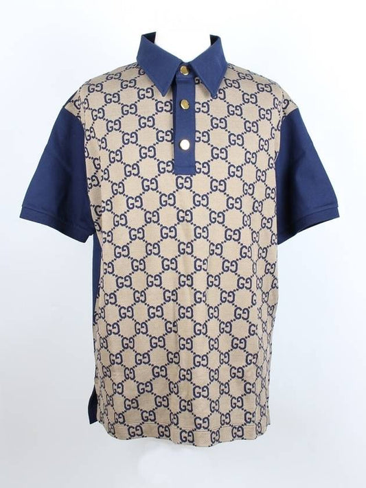 Luxury Gucci Trending 2025 Jumbo GG jacquard silk blend polo shirt XL