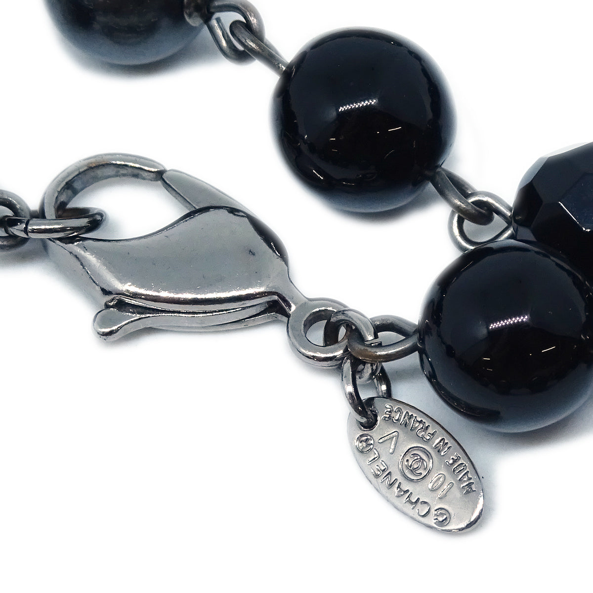 Chanel Necklace Black 10V