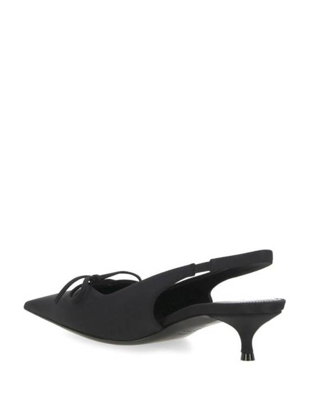 Luxury Balenciaga Knife Bow Slingback Heel Black