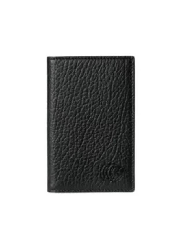 Luxury Gucci Trending 2025 Double G Card Wallet Black
