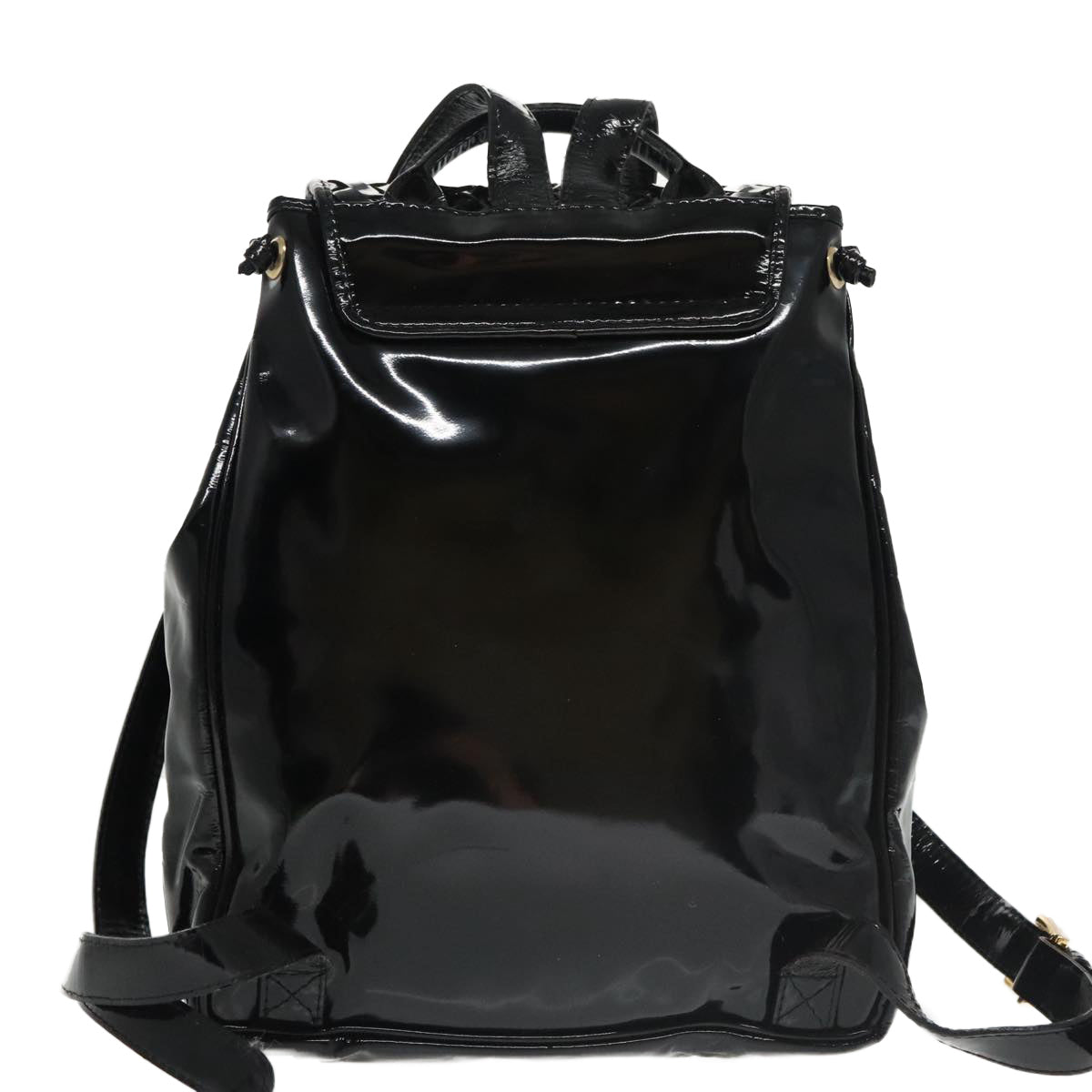 Luxury Bottega Veneta  Patent Leather Backpack Bag ()
