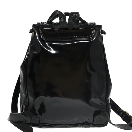 Luxury Bottega Veneta  Patent Leather Backpack Bag ()