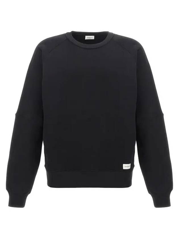 Luxury Saint Laurent Cotton Sweatshirt Black