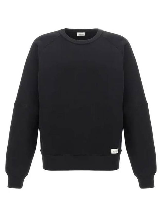 Luxury Saint Laurent Cotton Sweatshirt Black