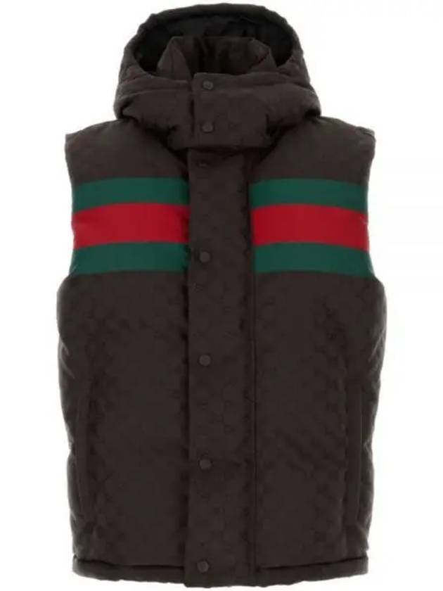 Luxury Gucci Trending 2025 Hooded Down Vest Black