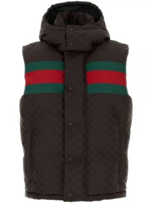 Luxury Gucci Trending 2025 Hooded Down Vest Black