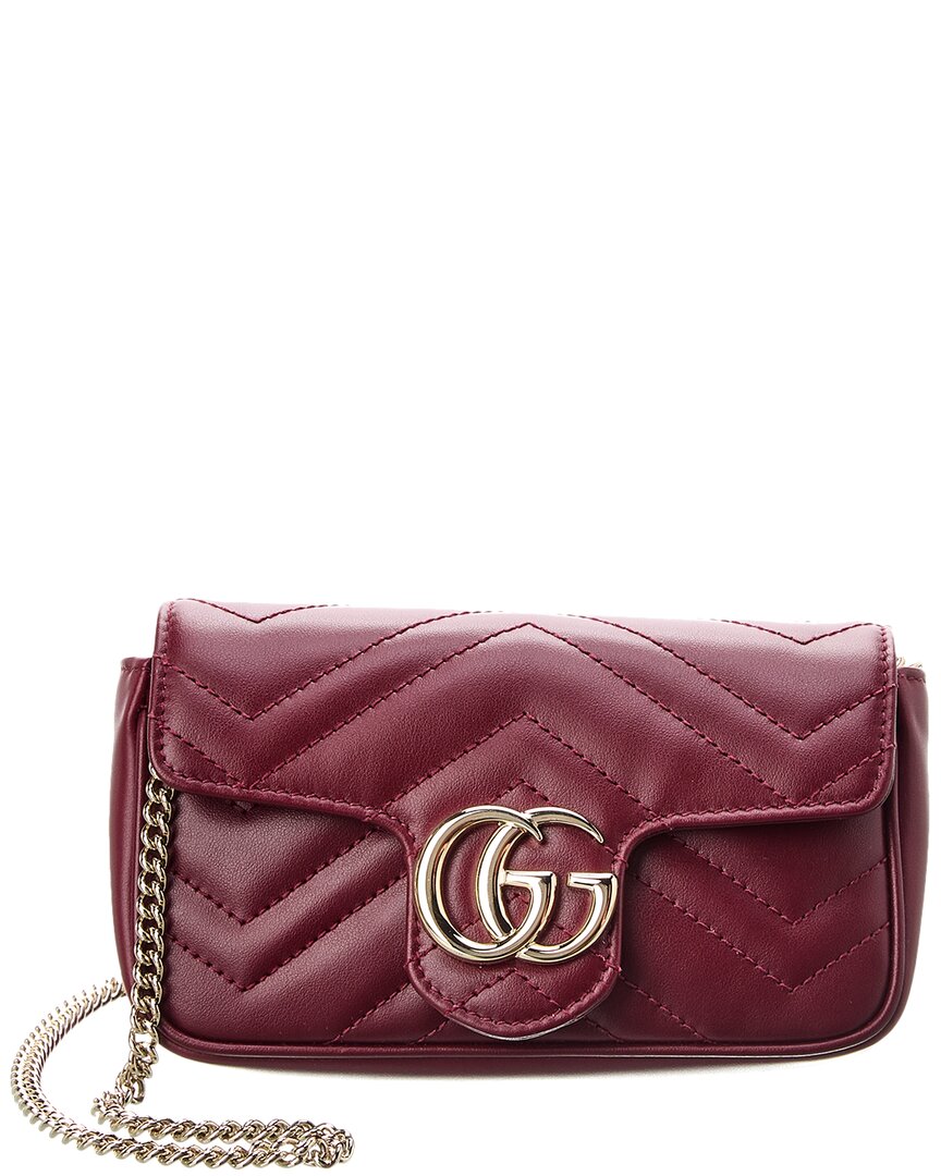 Luxury Gucci Trending 2025 GG Marmont Super Mini Matelasse Leather Shoulder Bag