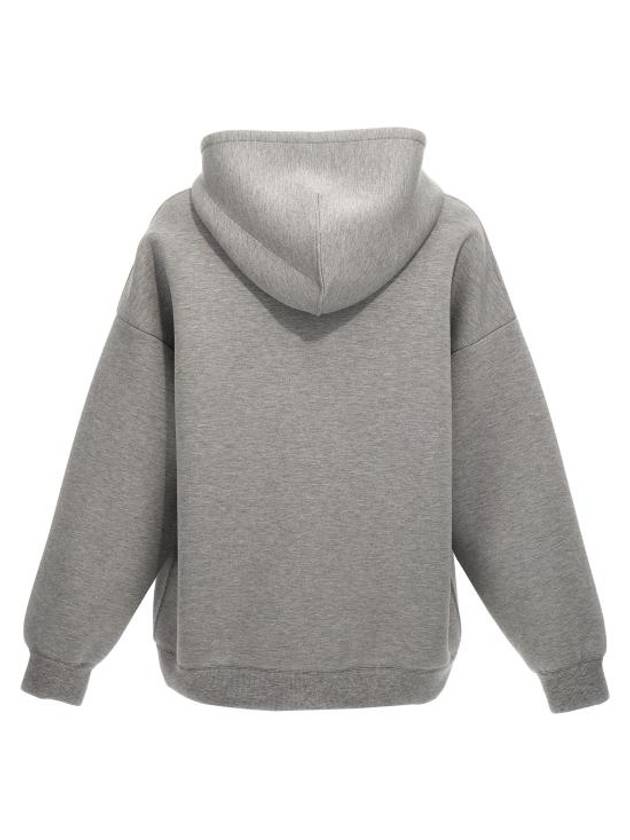 Luxury Gucci Trending 2025 Embroidered Logo Zip-Up Hoodie Grey