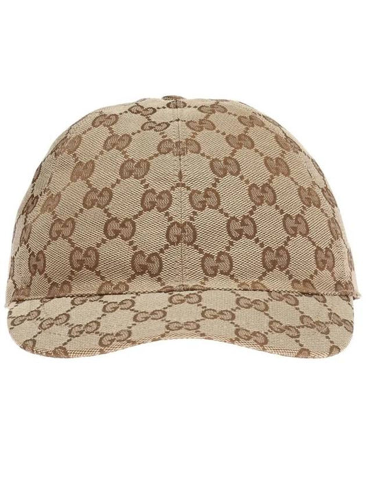 Luxury Gucci Trending 2025 Kids Original GG Canvas Cap Hat Beige
